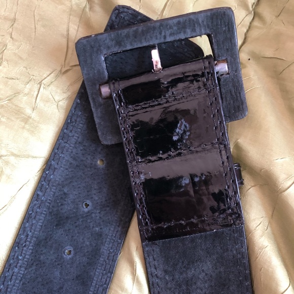 Patent Leather Wide Belt - Picture 3 of 5